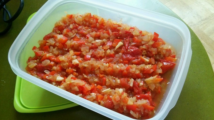 血液サラサラ。トマト＆玉葱ソースの画像