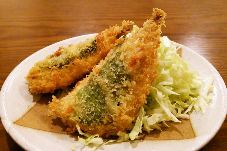 あじフライ 大葉チーズはさみ レシピ 作り方 By いくおっちゃん クックパッド 簡単おいしいみんなのレシピが361万品