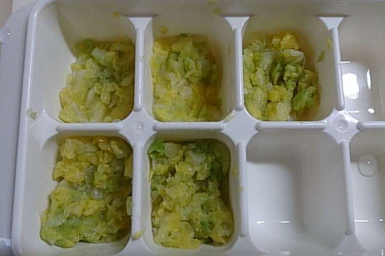 離乳食中期 白菜 細かく食べやすい レシピ 作り方 By はちゅっこ クックパッド 簡単おいしいみんなのレシピが360万品
