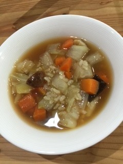 発芽米入りのやさしいスープの画像