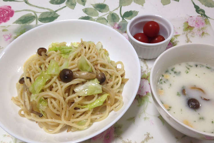 簡単ランチ ツナキャベツのオイルパスタ レシピ 作り方 By こどものヒトサラ クックパッド 簡単おいしいみんなのレシピが376万品