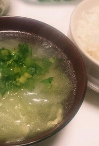 蕪と白菜の中華スープ