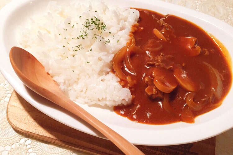 デミグラスソース缶で簡単 ハヤシライス レシピ 作り方 By Swisher クックパッド 簡単おいしいみんなのレシピが352万品