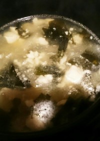 トロトロわかめの韓国風スープ