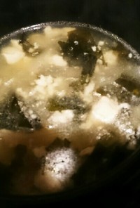 トロトロわかめの韓国風スープ