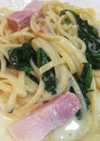 ＊ベーコンとほうれん草のクリームパスタ＊