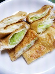 油揚げではさんだチーズinネギ焼き♪の写真