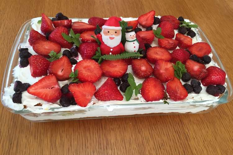 フルーツたっぷり Xmasスコップケーキ レシピ 作り方 By Atsukocafe クックパッド 簡単おいしいみんなのレシピが357万品