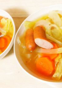 ポカポカあっさり野菜スープ