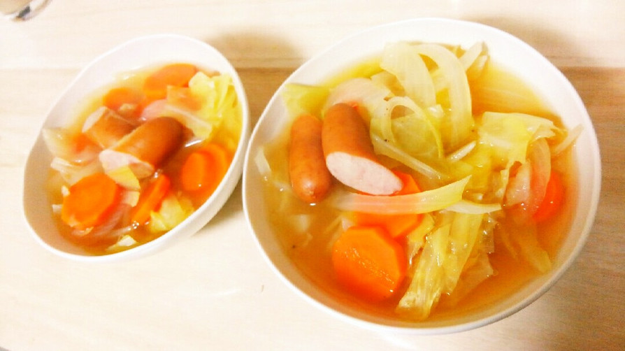 ポカポカあっさり野菜スープの画像