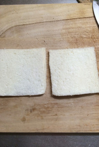 サンドイッチ用食パンに切る簡単な方法