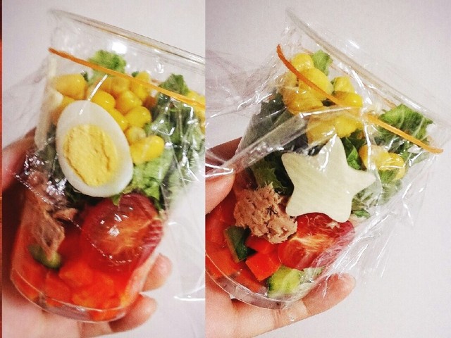 かわいいカップサラダ パーティーに レシピ 作り方 By ぽらーべあ クックパッド 簡単おいしいみんなのレシピが358万品