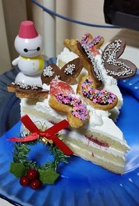 バタフライクリスマスケーキ（蝶々）