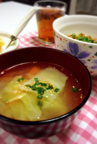 創味シャンタンDXと塩麹の生姜スープ