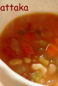 離乳食にも！お豆とトマトのほっこりスープ