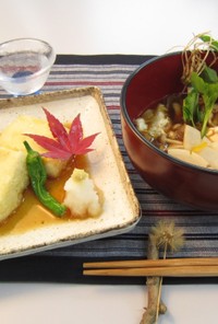 花山御番所豆腐の味噌汁