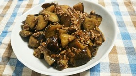 お酢でさっぱり☆麻婆茄子!?