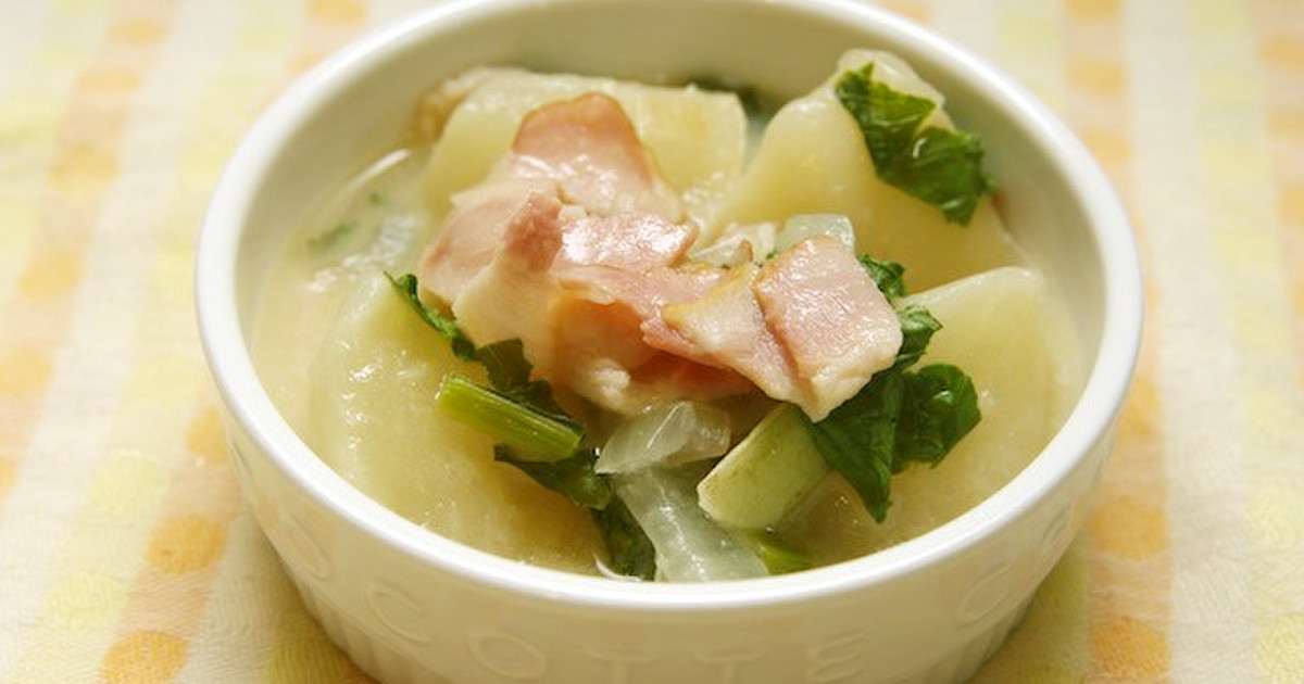 カブとベーコンのハッシュレシピ