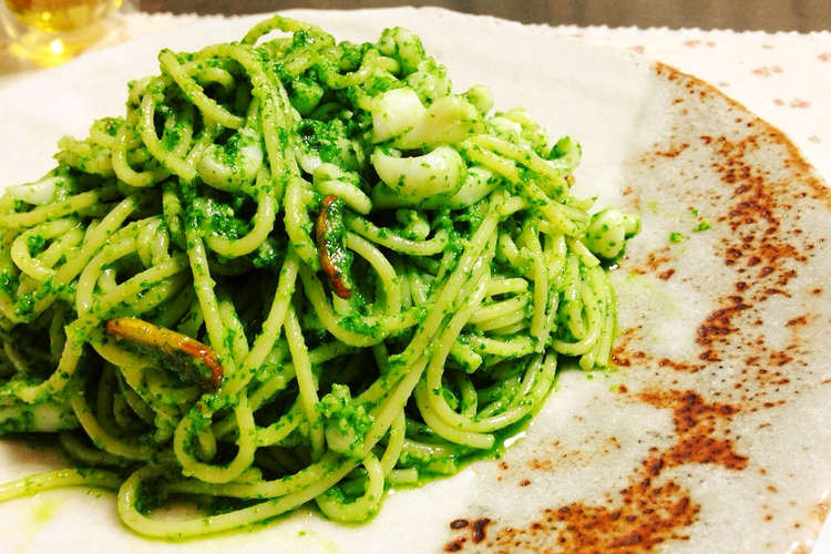 イカのジェノベーゼパスタ レシピ 作り方 By モフテリア クックパッド 簡単おいしいみんなのレシピが356万品