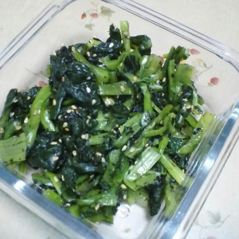 小松菜の中華風和え物