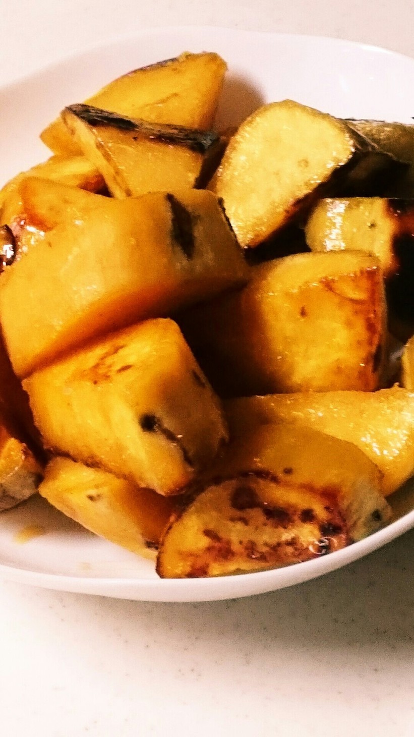 安納芋のフライパンで焼き芋の画像
