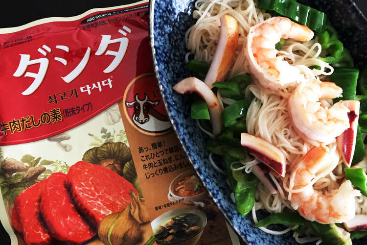 ダシダ コストコ海老いか素麺チャンプルー レシピ 作り方 By ふぐの白子ちゃん クックパッド