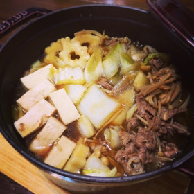 ちょっとだけ♡すき焼き肉豆腐