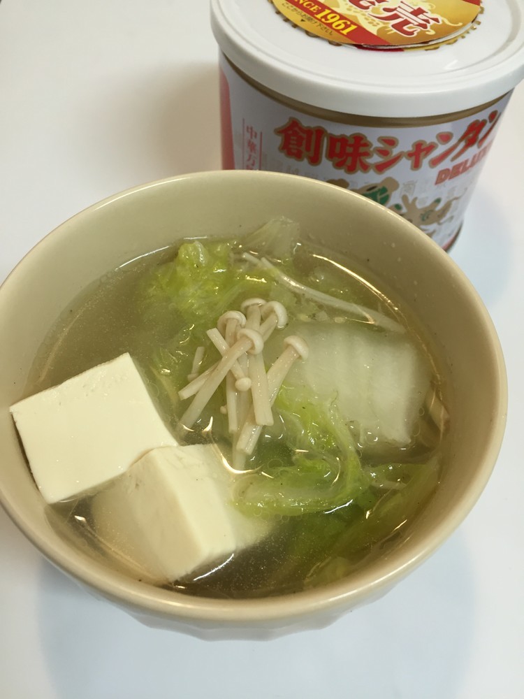 創味シャンタンDXで白菜スープの画像