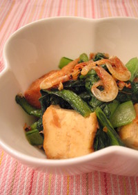小松菜と桜えびのさっと煮