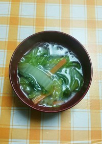 白菜と春雨の中華スープ