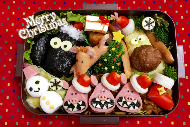 羊のショーン クリスマスキャラ弁 レシピ 作り方 By ３匹の大ぶたママ クックパッド