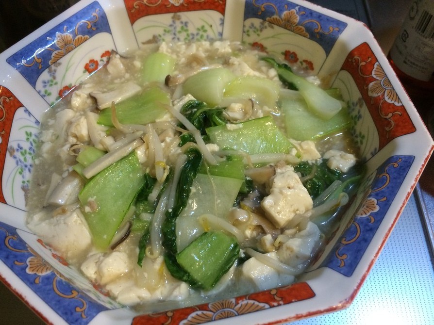 チンゲン菜と豆腐のとろっと簡単中華の画像