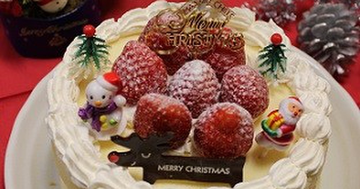 市販のスポンジでズボラなクリスマスケーキ レシピ 作り方 By とまとママ クックパッド