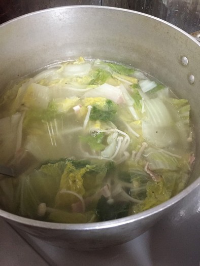 創味シャンタンDXで白菜スープの写真