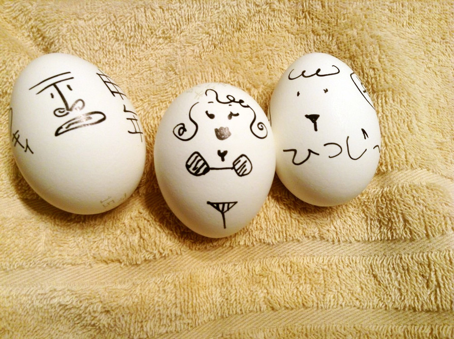 ゆで卵の保存の画像