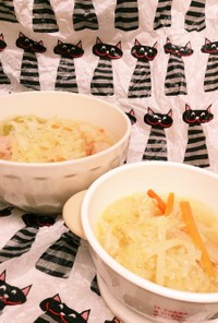 幼児食にも☆簡単炒めキャベツのスープ