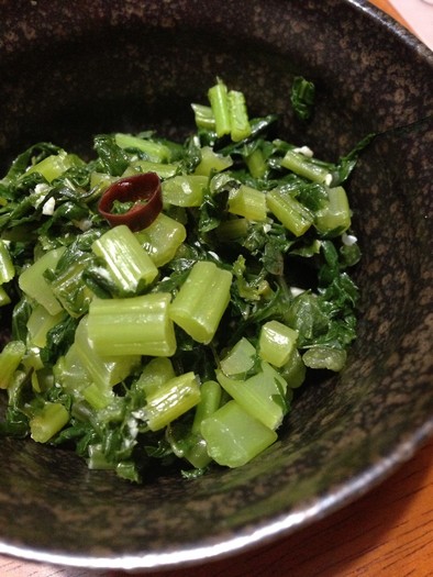簡単常備菜に♬大根菜のピリ辛塩麹炒めの写真