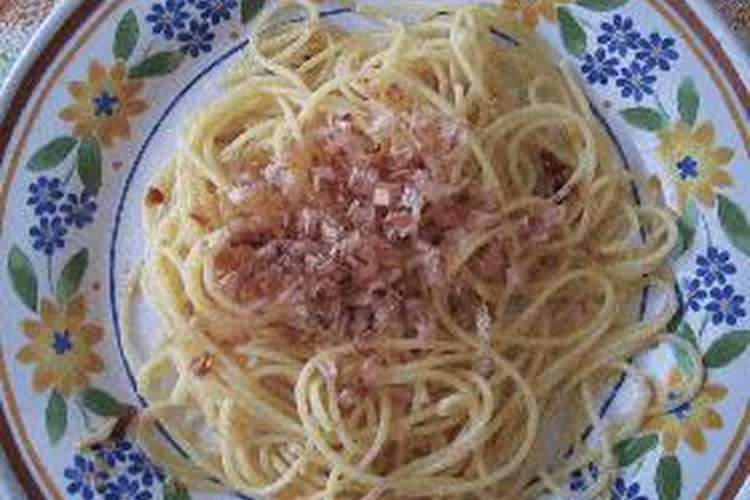 にんにくとかつおぶしパスタ レシピ 作り方 By はちみつ クックパッド 簡単おいしいみんなのレシピが349万品