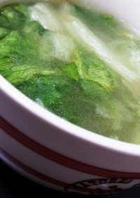 ズボラ飯☆レタススープ