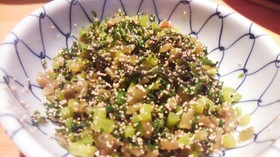 大根葉のタラコ炒め