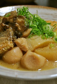 秋刀魚と里芋の味噌煮