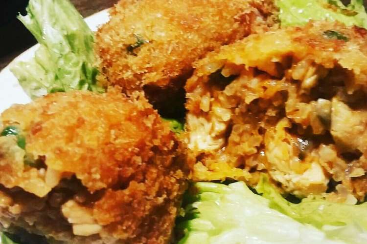 チキンライスおにぎりコロッケ レシピ 作り方 By 香鈴 クックパッド 簡単おいしいみんなのレシピが370万品