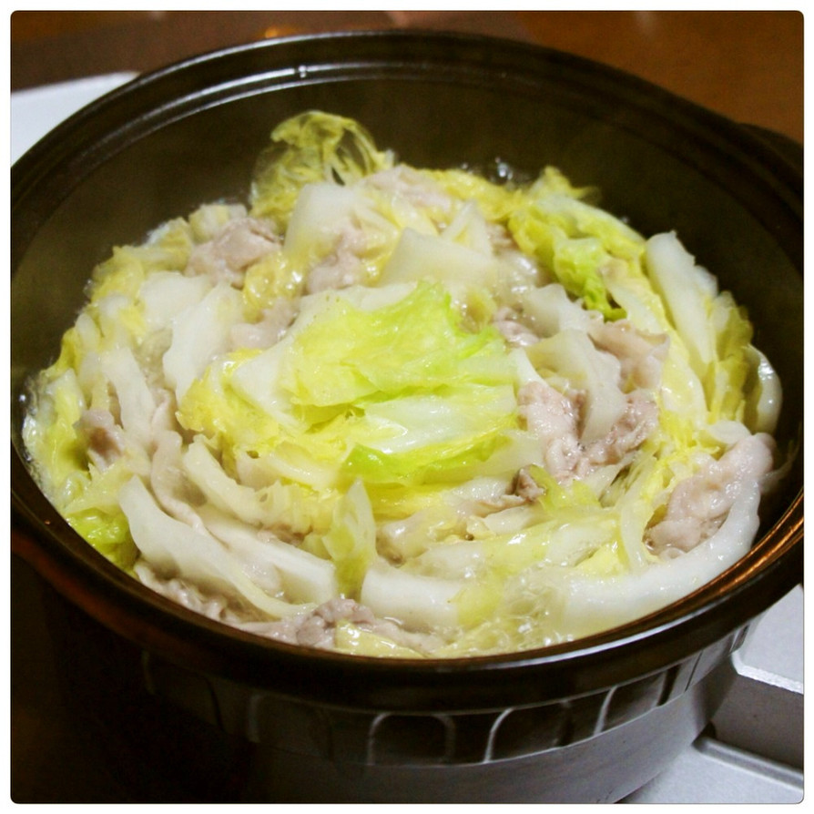 日本酒で煮込むミルフィーユ鍋の画像