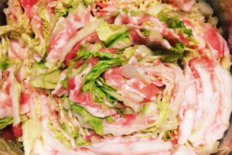 白菜と豚肉のミルフィーユ鍋 レシピ 作り方 By クックz86ib7 クックパッド 簡単おいしいみんなのレシピが379万品