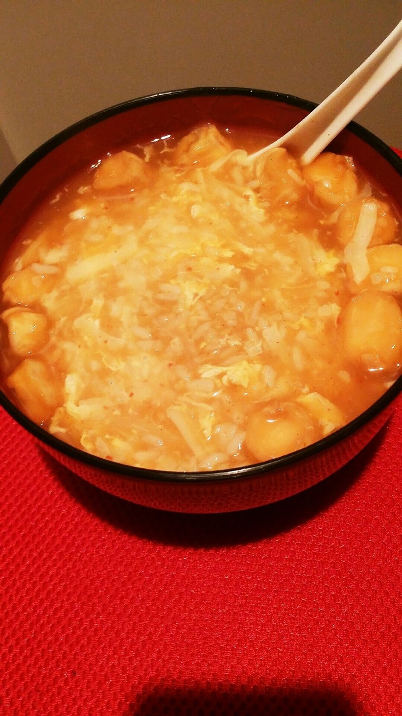 簡単★キムチチーズ雑炊の画像