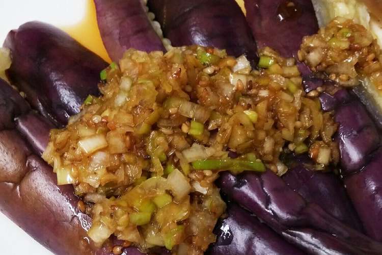 レンジで簡単さっぱり なすの胡麻ネギだれ レシピ 作り方 By Ogua クックパッド