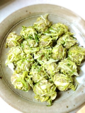 さっぱり焼売☆千切りキャベツ巻き