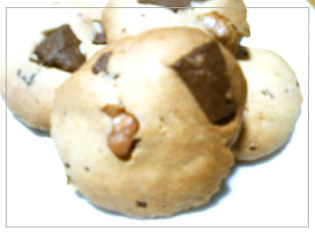 チョコとクルミのクッキーの画像