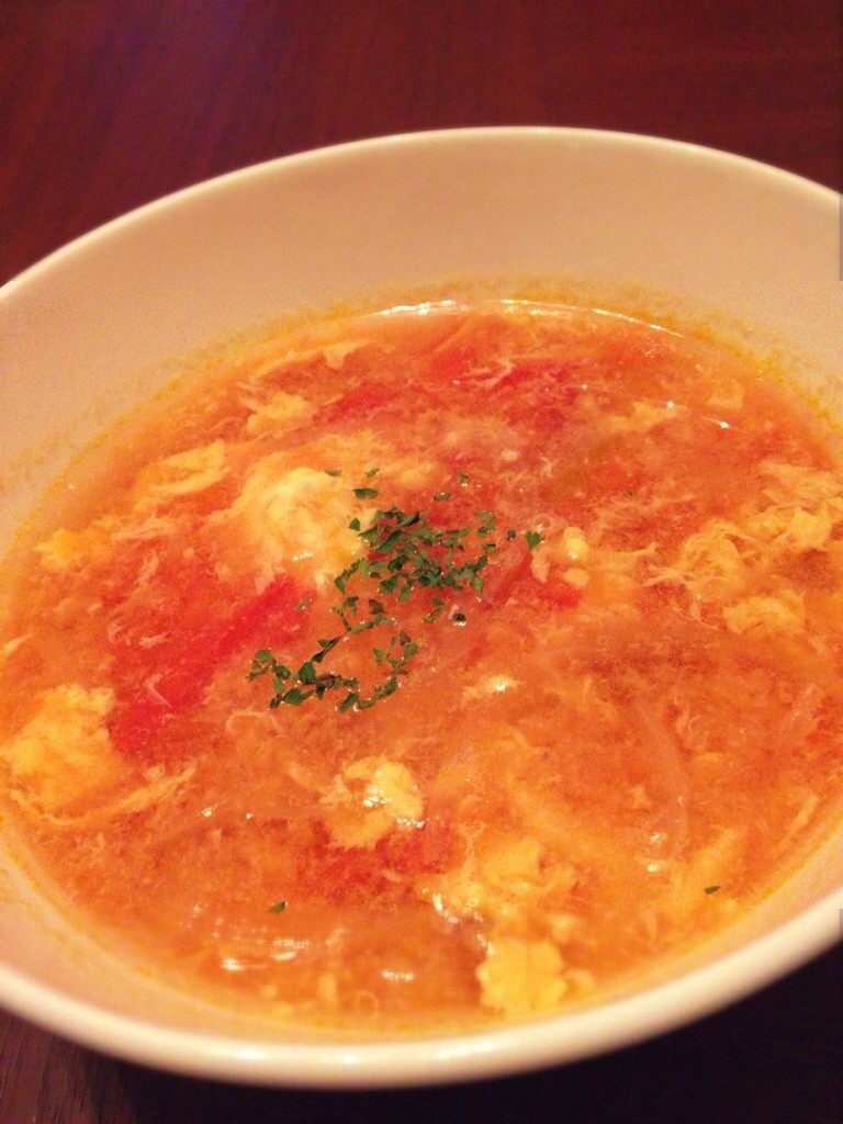 簡単トマたまスープの画像