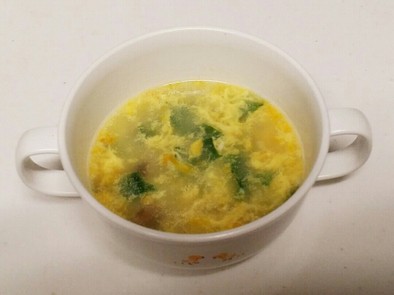 かぶと卵としめじのシャンタンスープの写真